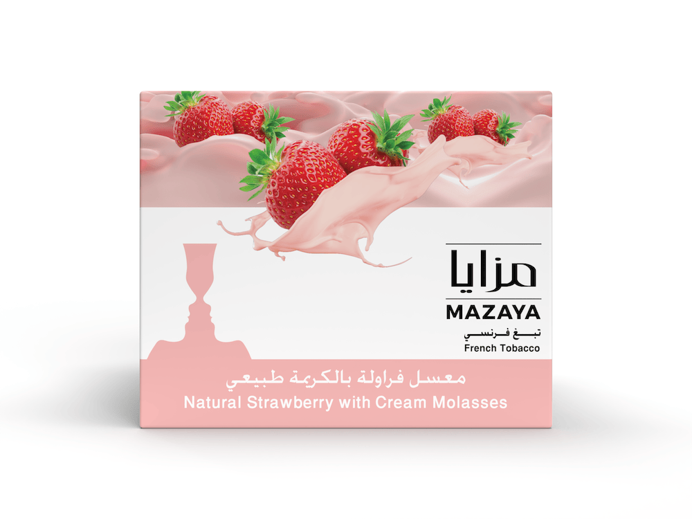 Mazaya Hookah Tobacco 250g - Strawberry with Cream