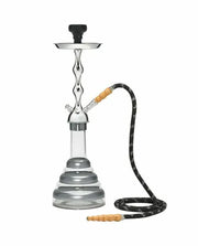 Mya Acrylic Hookah 22" 1 Hose / Silver
