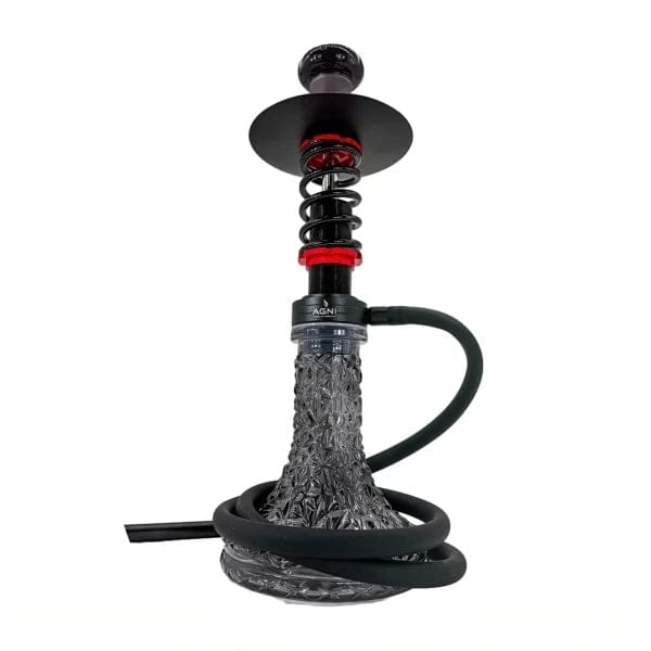 Agni F1 Premium Hookah 18" Black/Red