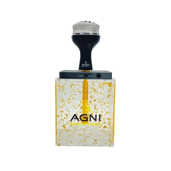 Agni Rock Premium Hookah 11" Black/Gold