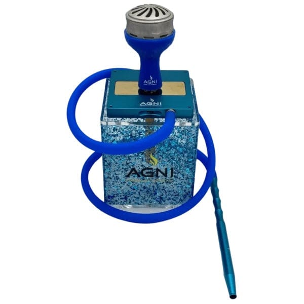 Agni Rock Premium Hookah 11" Blue