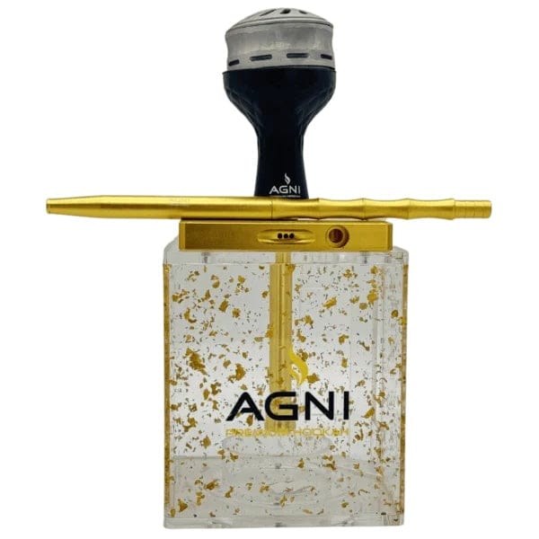 Agni Rock Premium Hookah 11" Gold