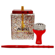 Agni Rock Premium Hookah 11" Red