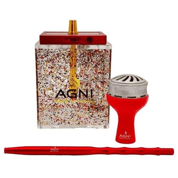 Agni Rock Premium Hookah 11" Red