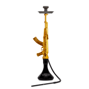 AK-47 Gun Hookah 33" Gold
