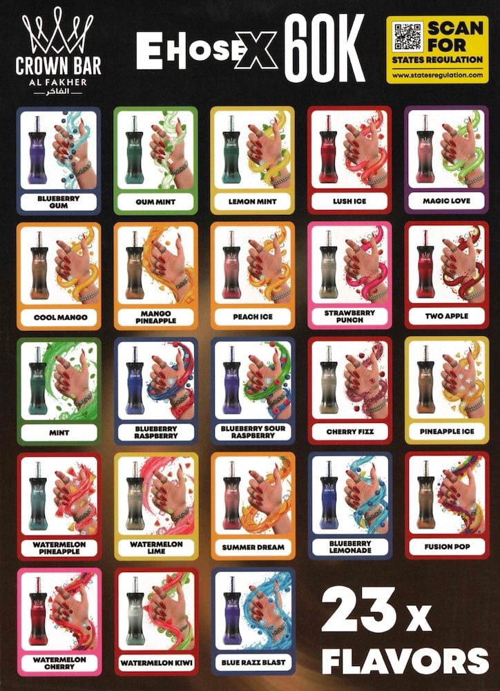 Al Fakher Crown Bar 60K E-Hose