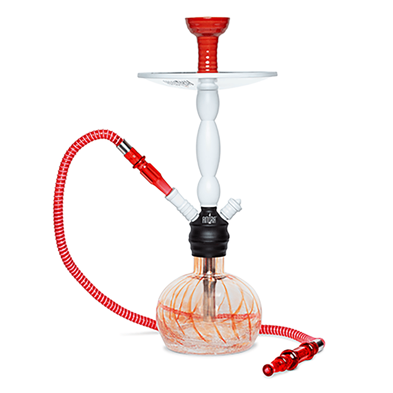 Amira Aftershock Hookah 19" White on Red