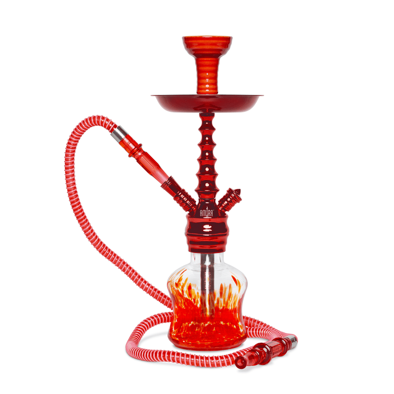 Amira Blizzard Hookah 16" Red on Red