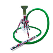 Amira Spider Prints Hookah 12" Green Calaca