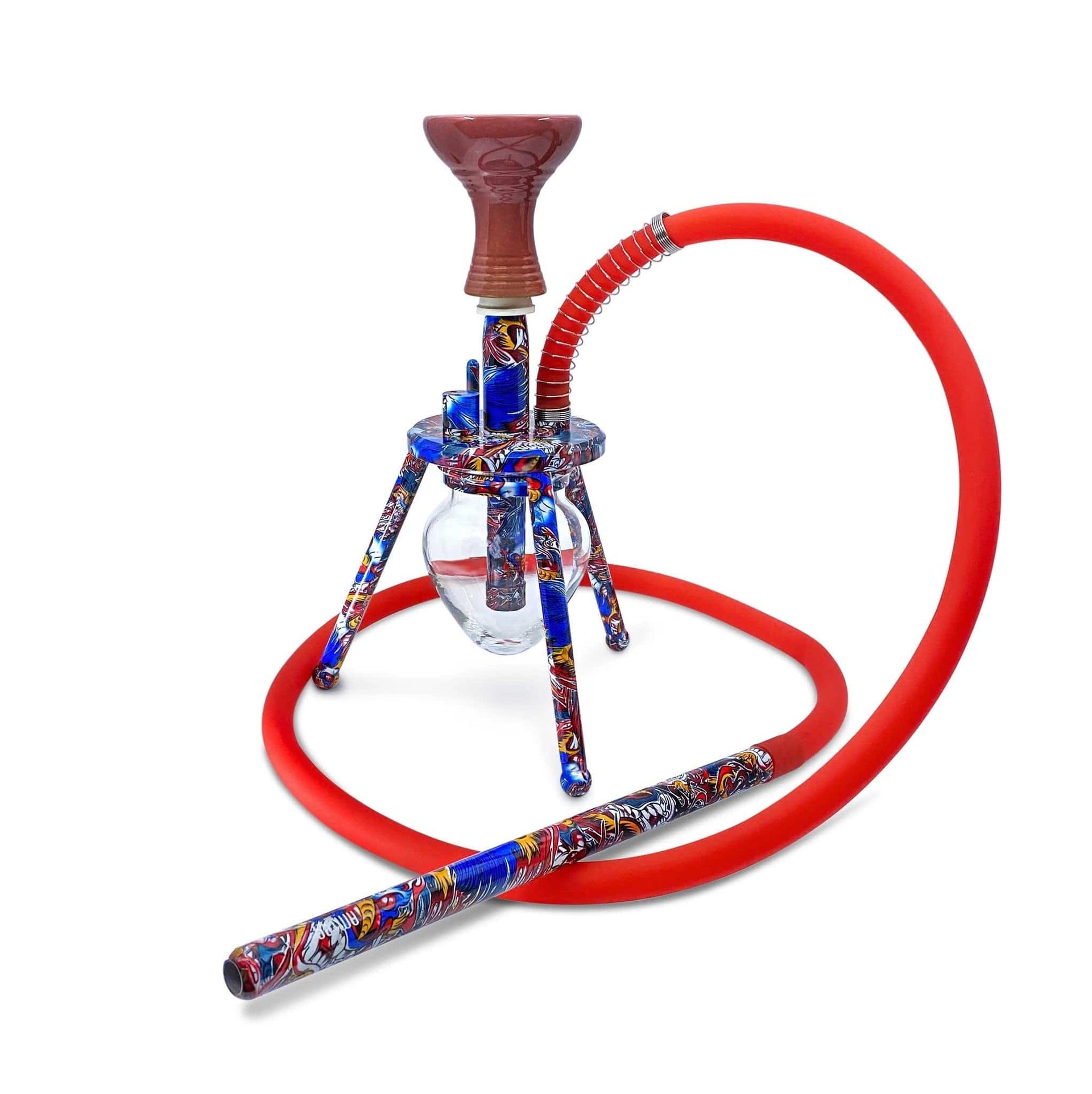Amira Spider Prints Hookah 12" Psychedelic