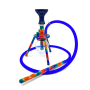 Amira Spider Prints Hookah 12" Rainbow