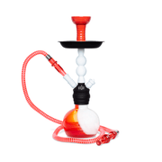 Amira Storm Hookah 16" White on Red