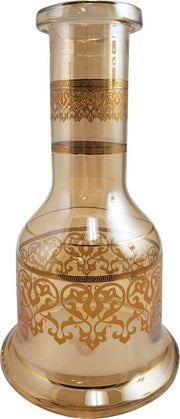 Bohemian Style Glass Base Amber