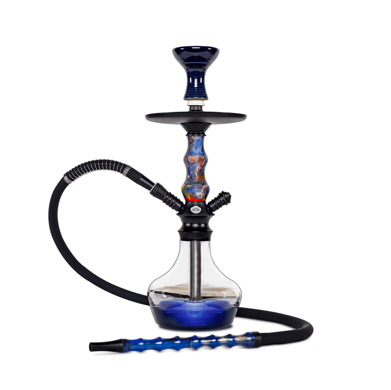 BYO Carnaval Hookah 17" Blue