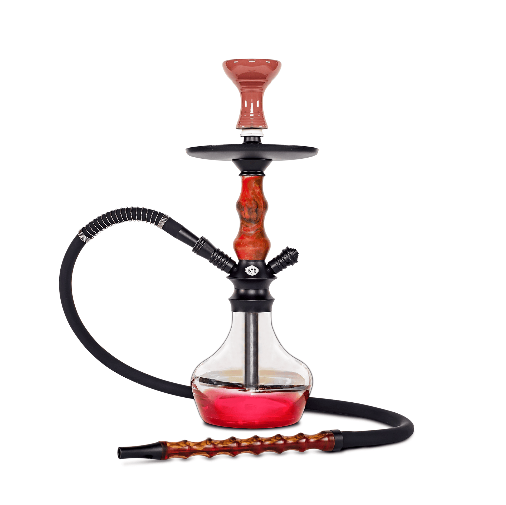 BYO Carnaval Hookah 17" Red