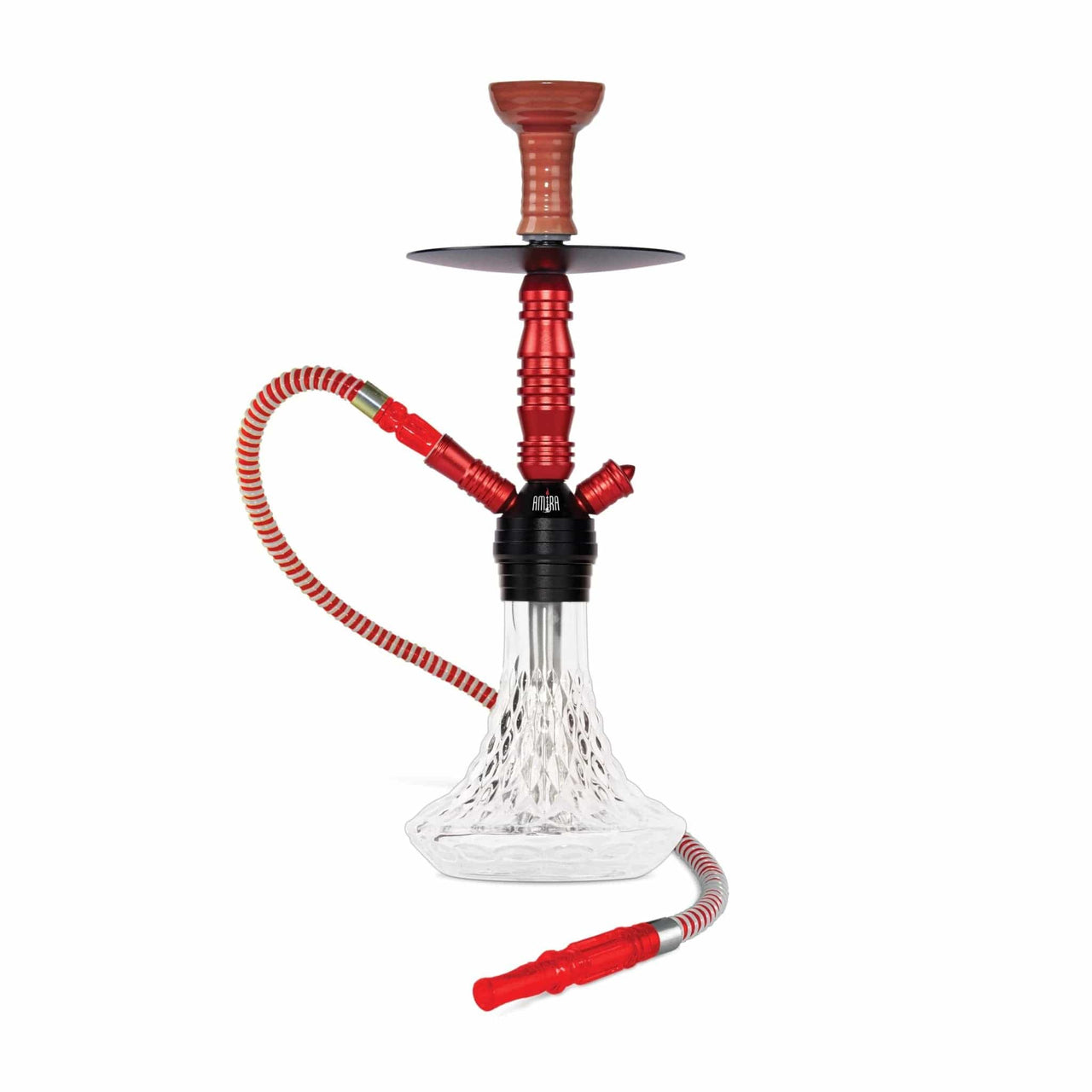 BYO Crystal Hookah 18" Red