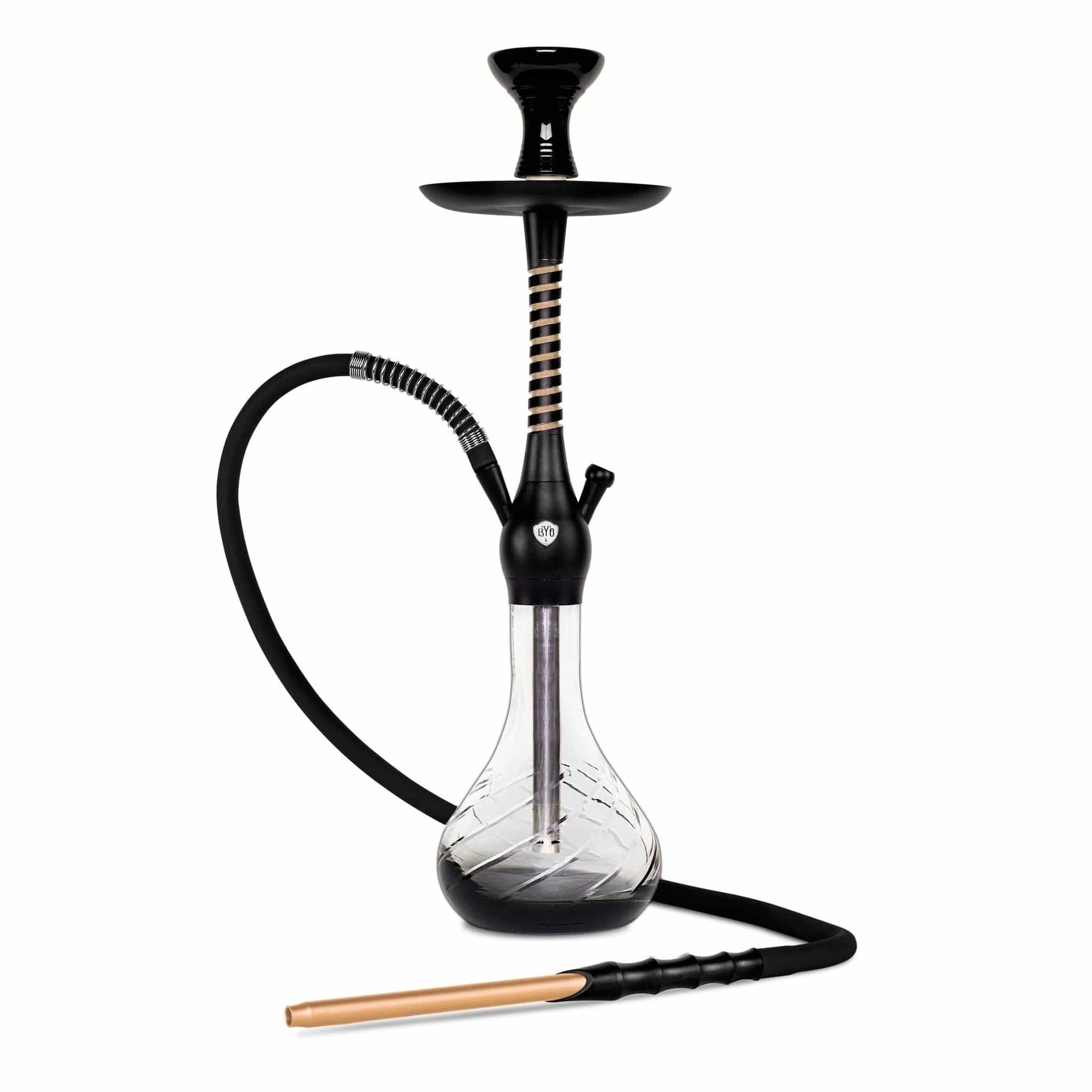 BYO Spirex Hookah 22" Gold