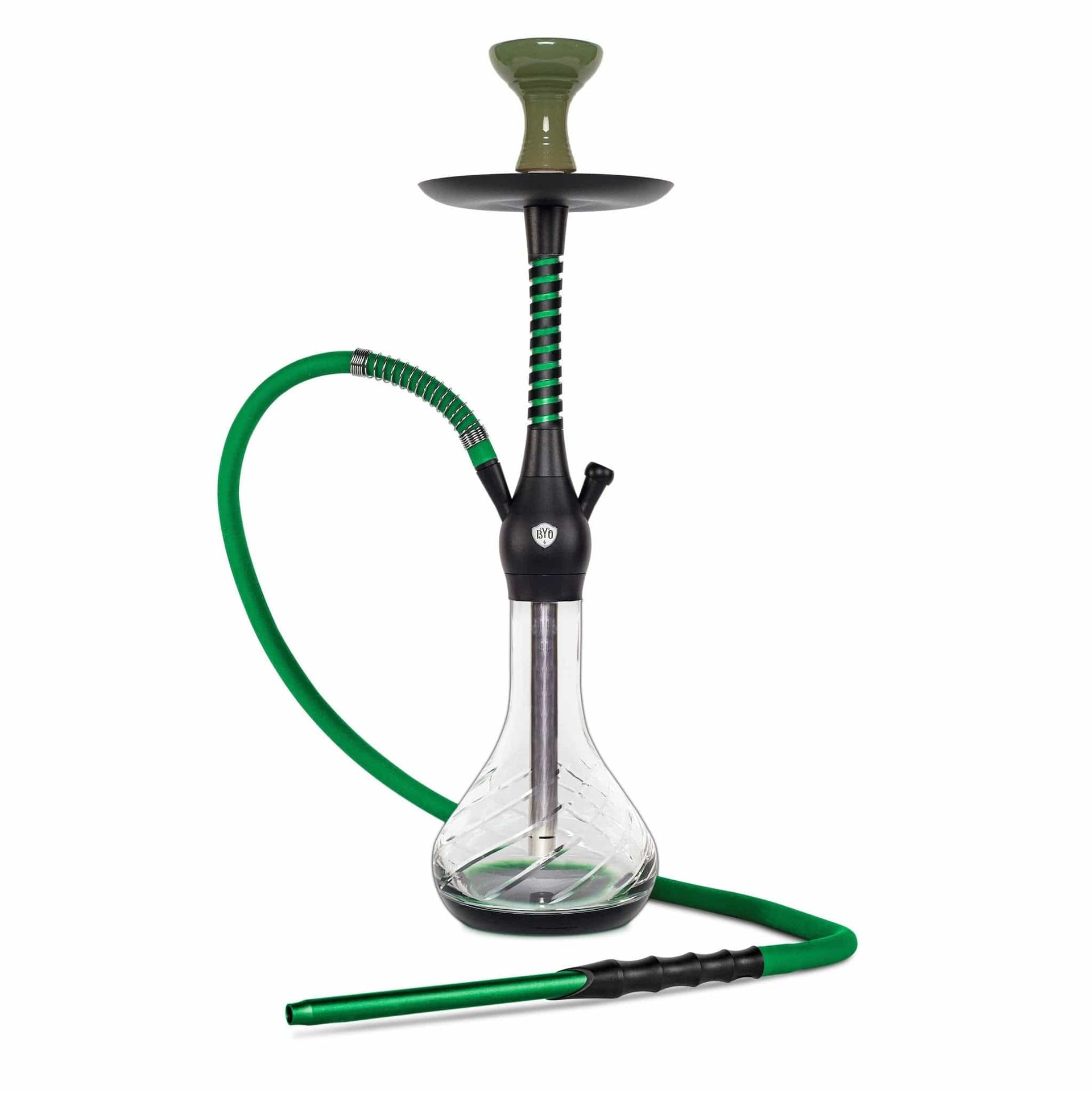 BYO Spirex Hookah 22" Green