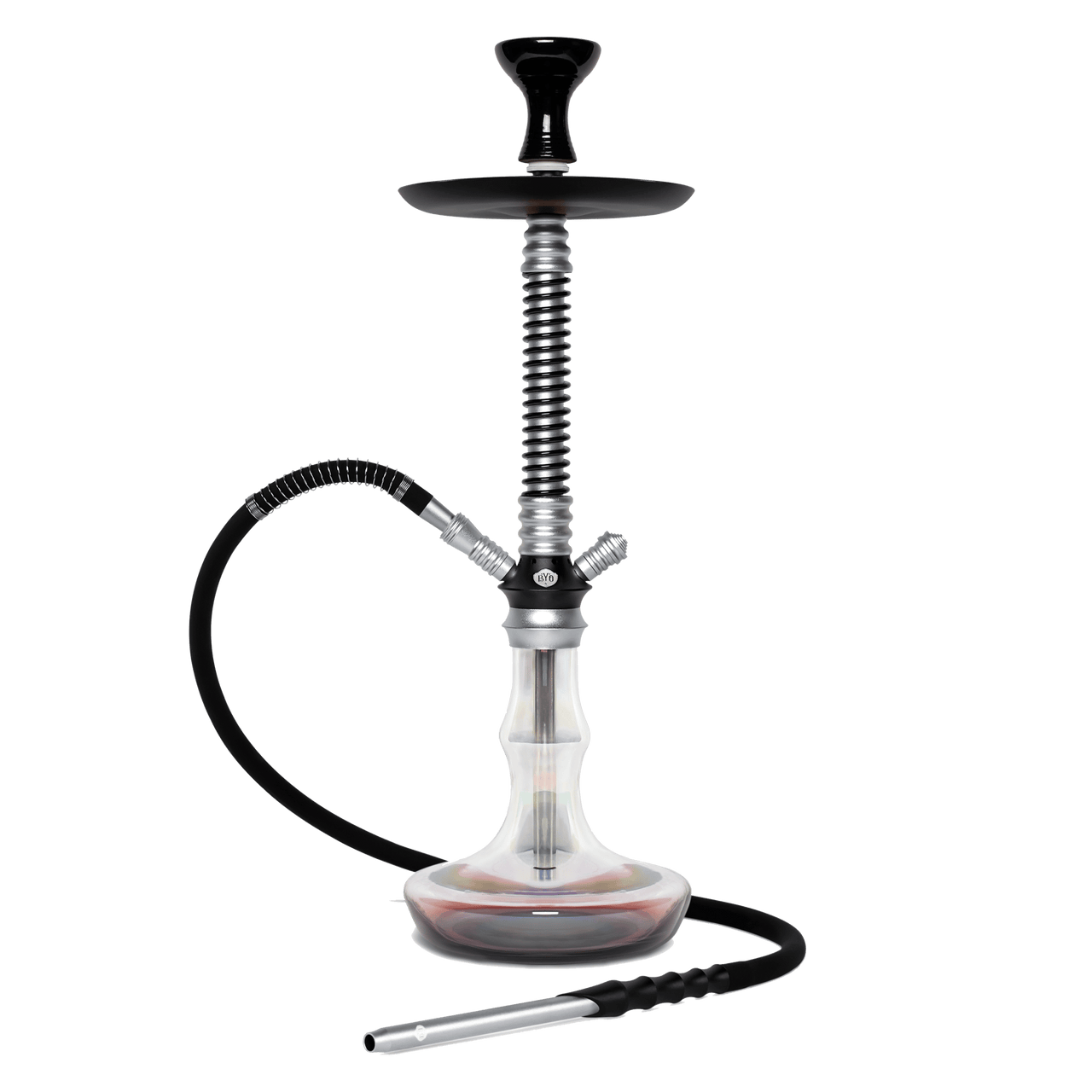BYO Vantage Hookah 24" Black/Silver