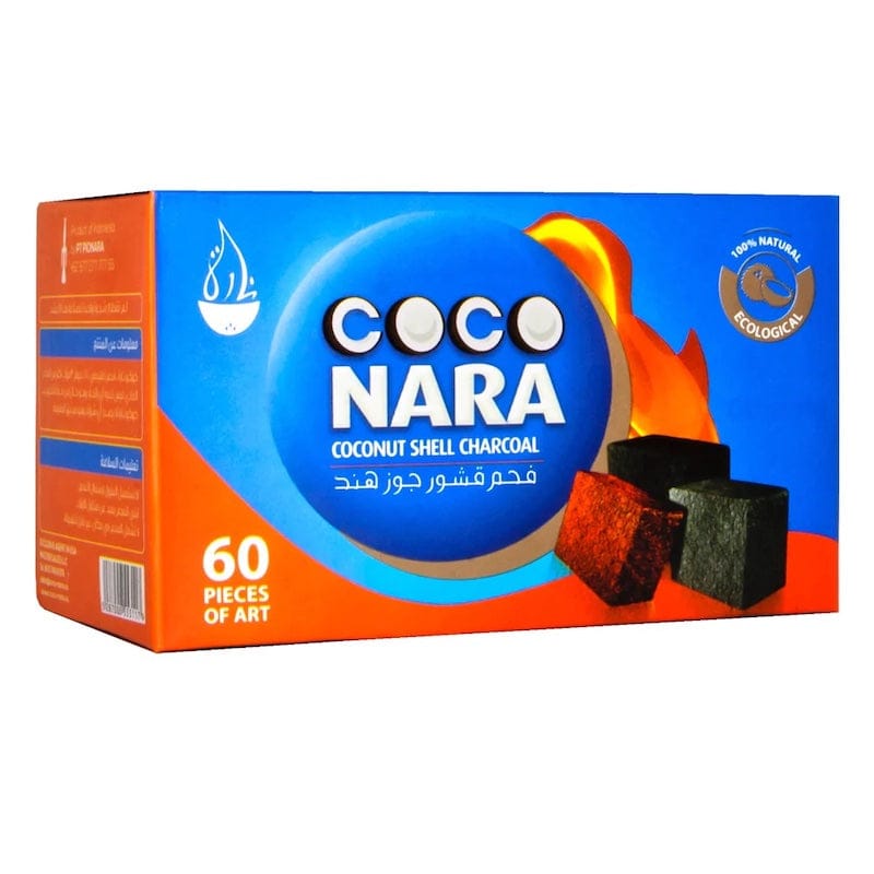 CocoNara Hookah Charcoal Flats 60 Pieces