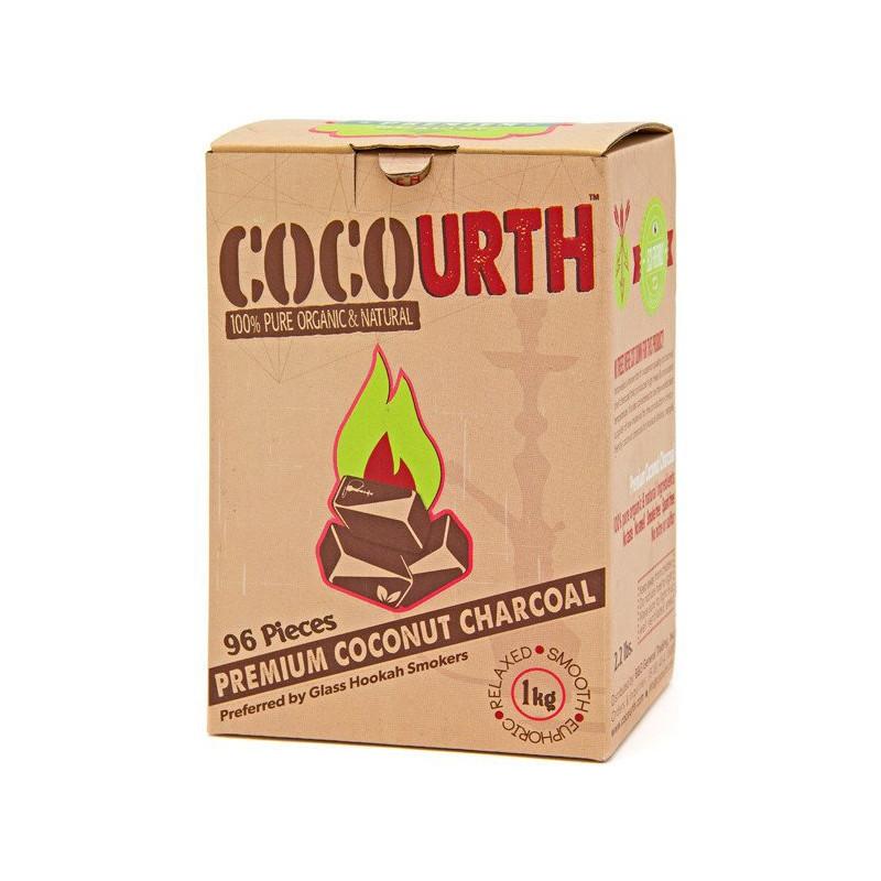 CocoUrth Flat Hookah Charcoal 96 Pieces