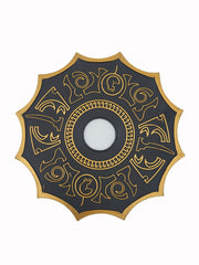 Etched Hookah Tray Blade Gold