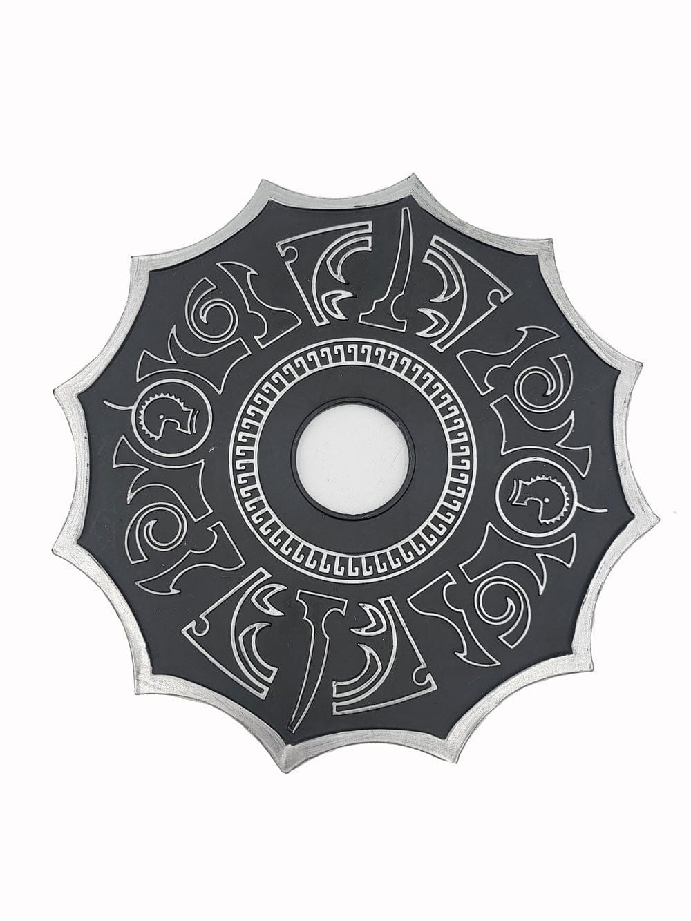 Etched Hookah Tray Blade Silver