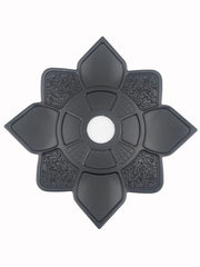 Etched Hookah Tray Four Points Black