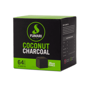 Fumari 26mm Coconut Hookah Charcoal 64 Pieces