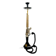 Gangsta Hookah Terminator Gold 33" Diamond Gold