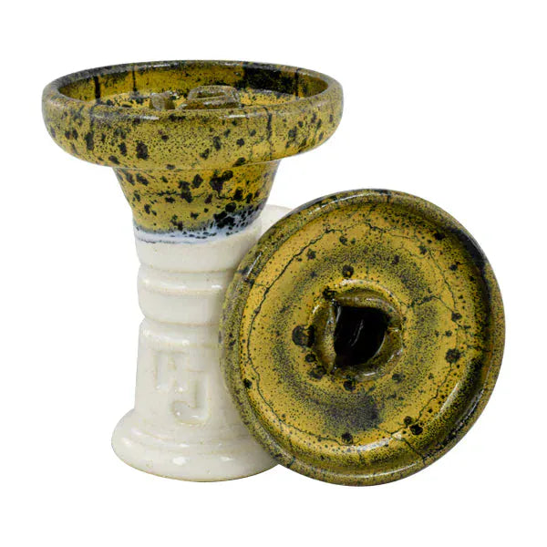 HJ Trimony Hookah Bowl Mustard/White