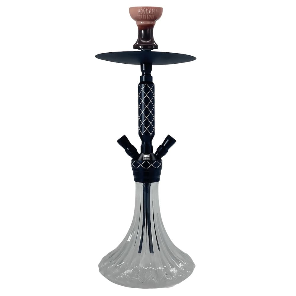 Hookah Station Dual Hose Hookah Black