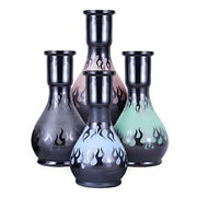 Inferno Teardrop  Frosted Hookah Vase