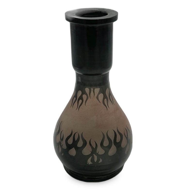 Inferno Teardrop  Frosted Hookah Vase Red