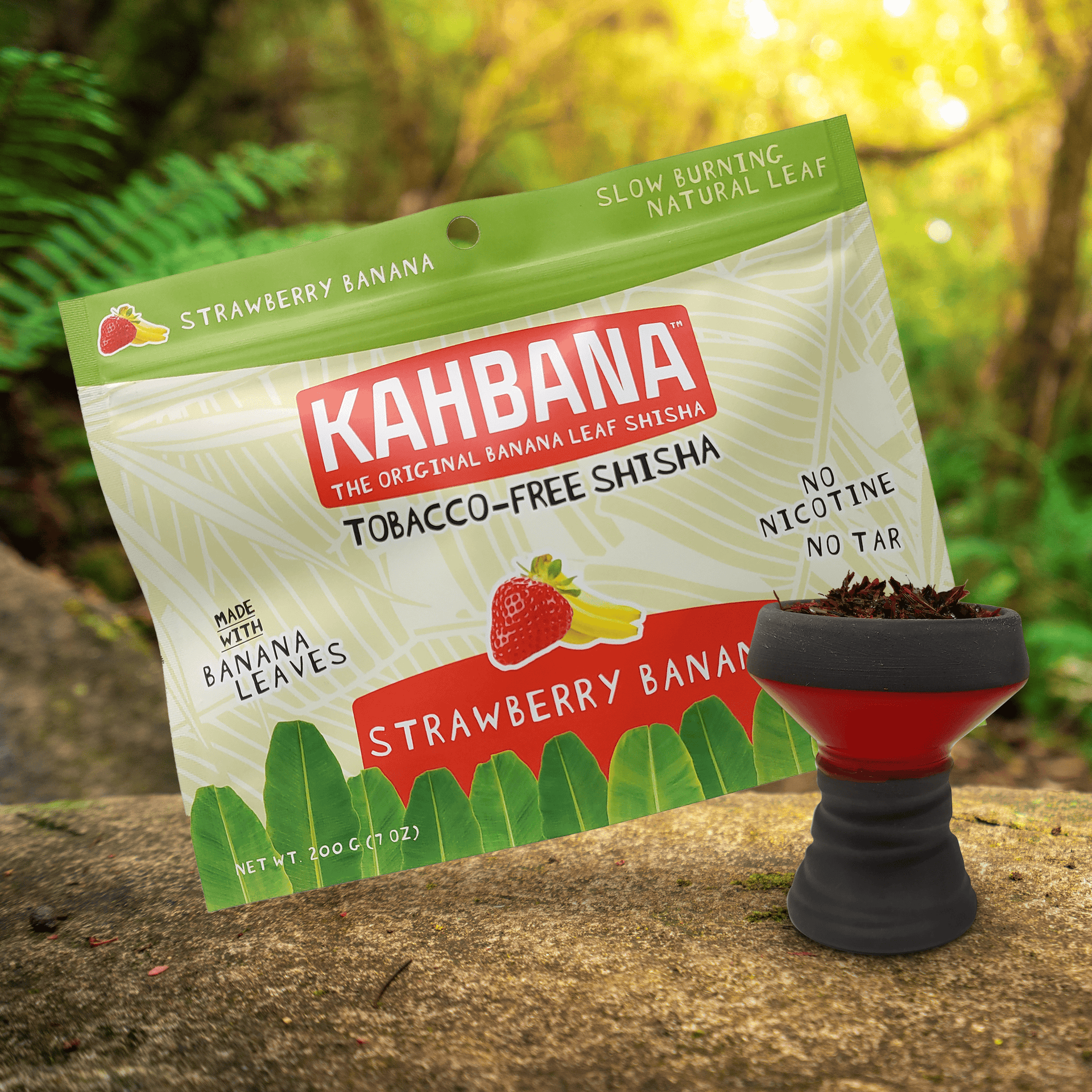 KahBana Banana Leaf Shisha 200g Strawberry Banana