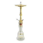 Khalil Mamoon Burj Hookah 31" Gold