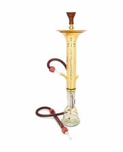 Khalil Mamoon Dana Gold Ice Chamber Hookah 34"