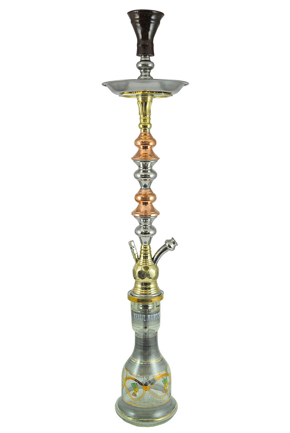 Khalil Mamoon Double Trimetal Hookah 36"