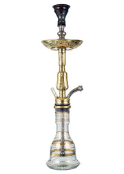 Khalil Mamoon Mini Kamanja Hookah 22" Gold