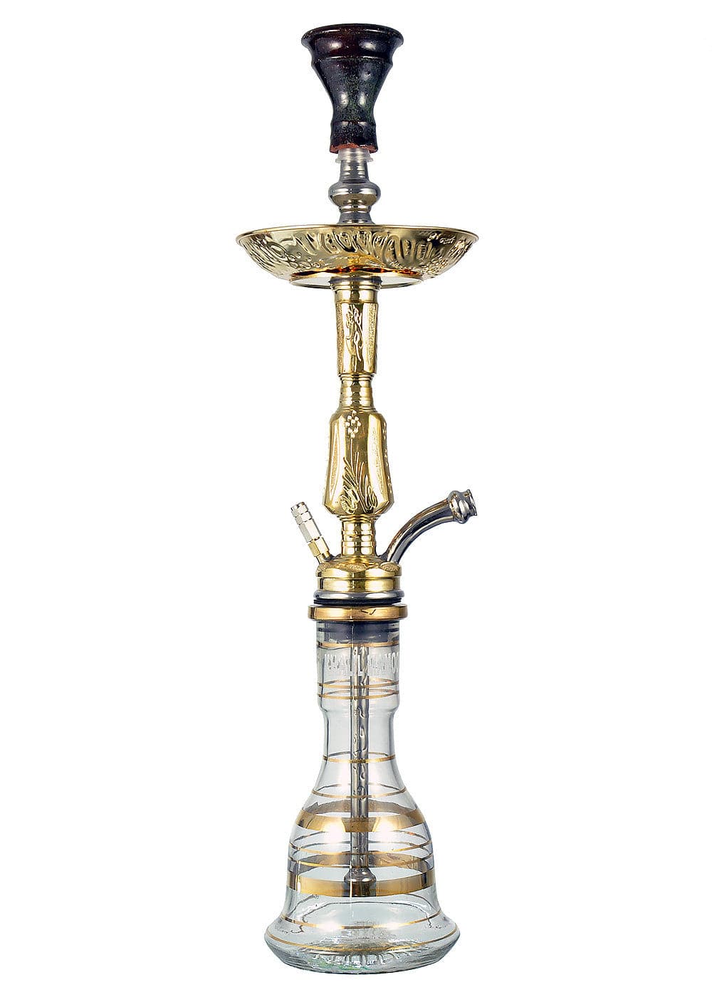 Khalil Mamoon Mini Kamanja Hookah 22" Gold