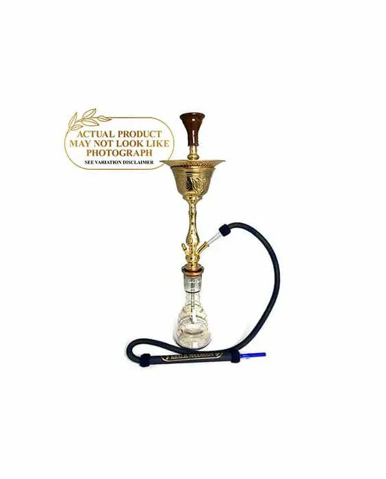 Khalil Mamoon Prince Ice Hookah 32" Clear with Stripes / Random