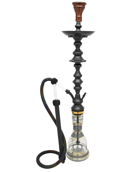 Khalil Mamoon Shareef Hookah Black 35" Default