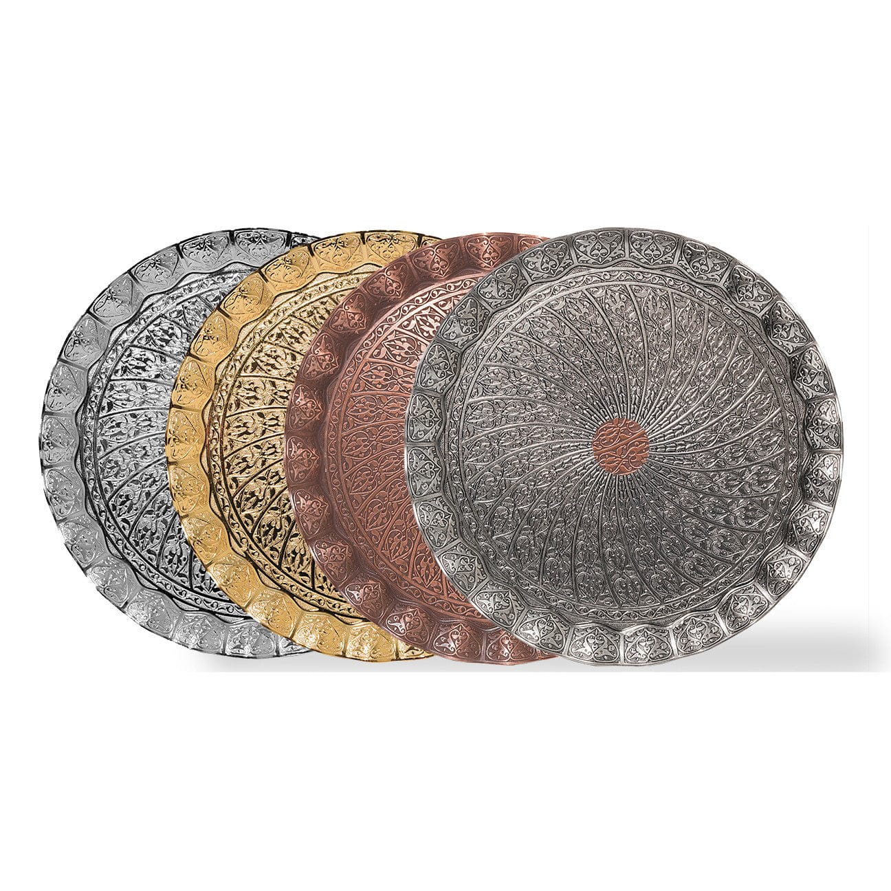 Lule Turkish Hookah Tray X-Large 35cm Antique Black