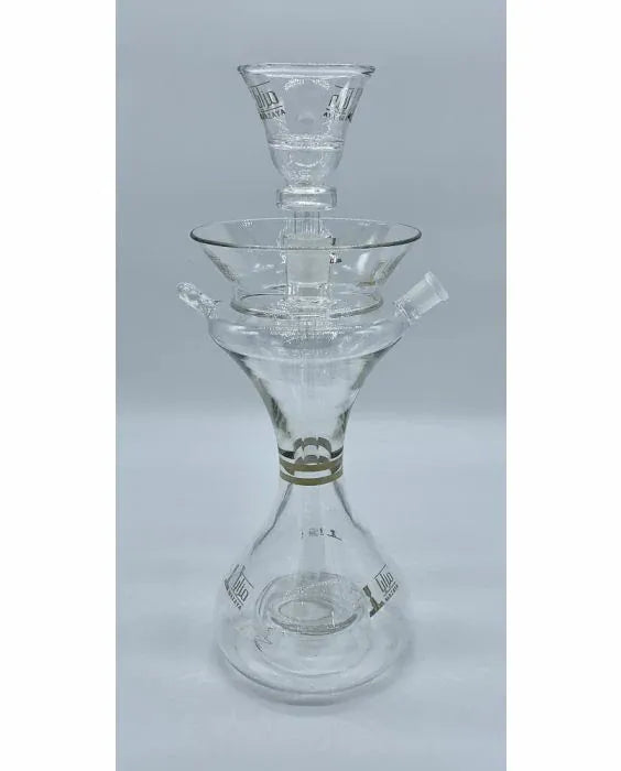 Mazaya All Glass Hookah with Case Style 4
