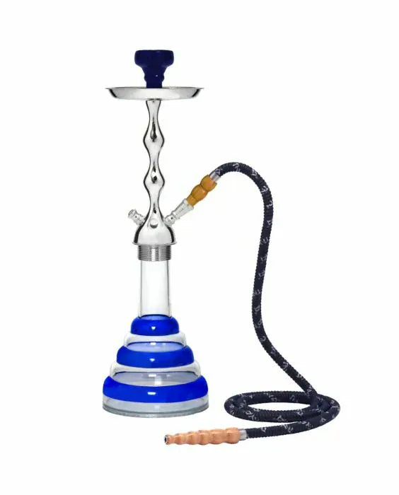 Mya Acrylic Hookah 22" 1 Hose / Blue