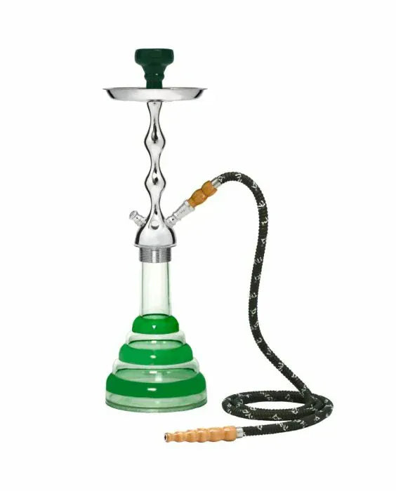 Mya Acrylic Hookah 22" 1 Hose / Green