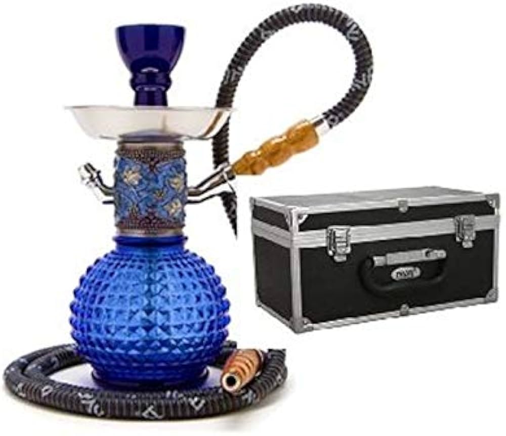 MYA Bambino Hookah w/ Case 12" Blue