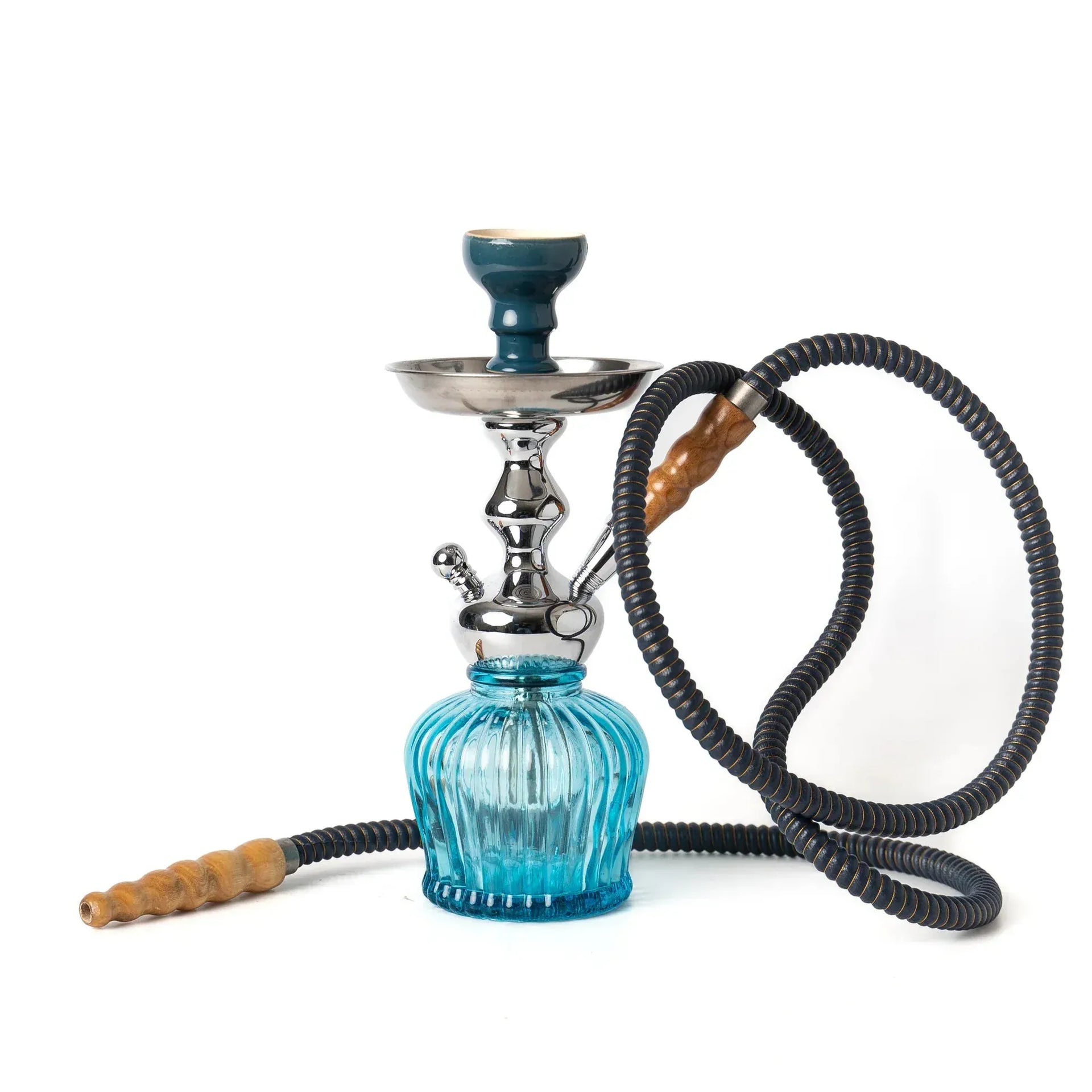 MYA Econo QT Hookah w/ Cage 13" Sky Blue
