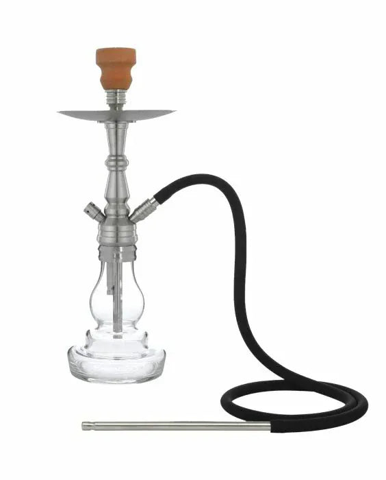 MYA Mini Robusto Hookah 22" Silver