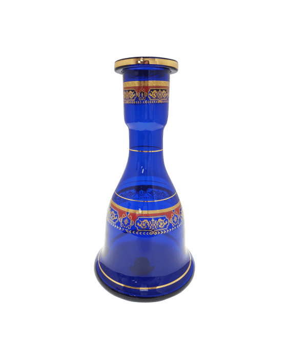 Pharaohs Egyptian Fancy Glass Base Blue